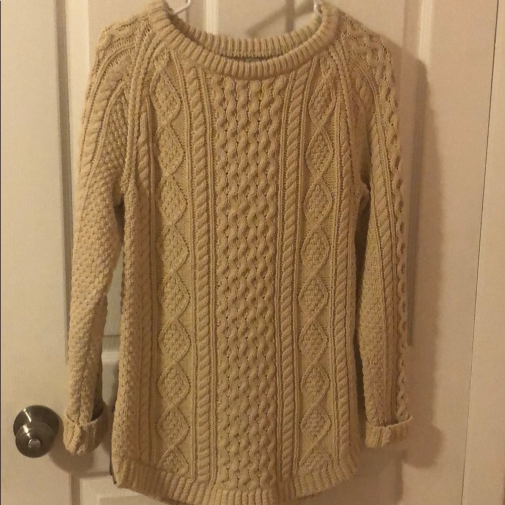LLBean Fisherman Tunic Sweater